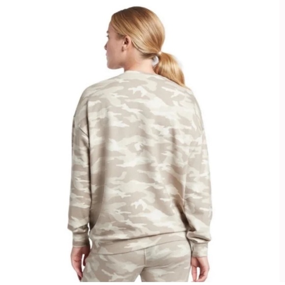 Athleta Tan Camouflage Sweatshirt Soft 3XL - Picture 2 of 6